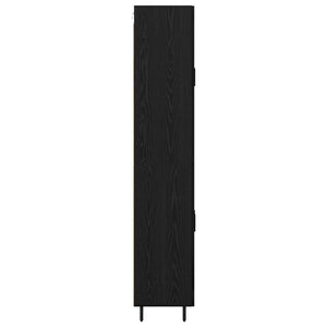 Highboard 2 τμχ. Μαύρη Οξυά 69,5 x 34 x 180 εκ.