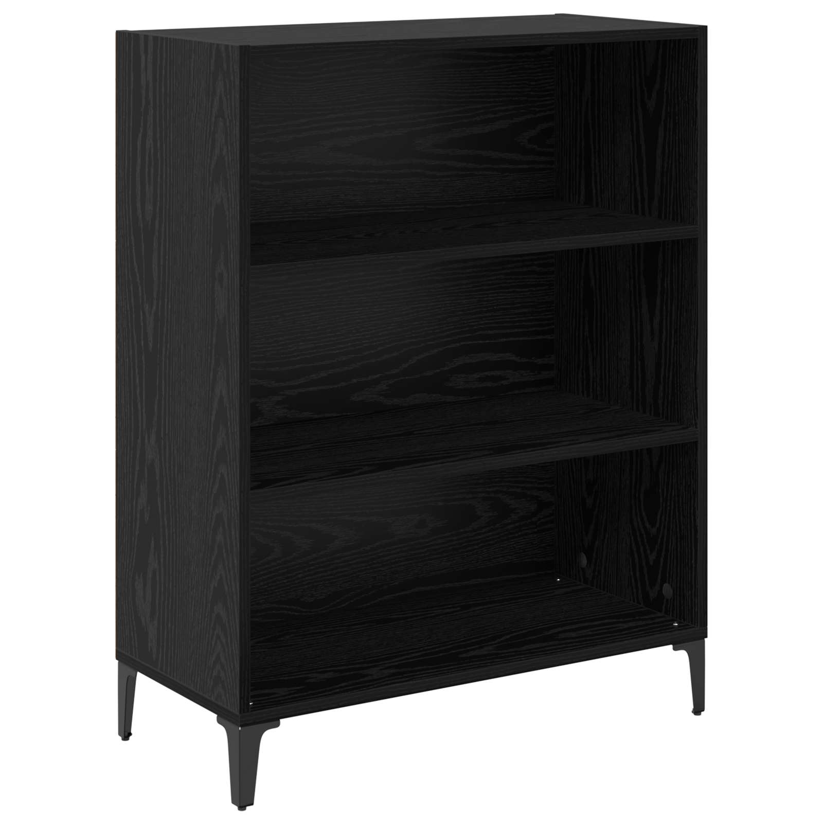 Highboard Μαύρη Οξυά 69,5 x 34 x 180 εκ. Επεξεργασμένο ξύλο - Pakobazaar