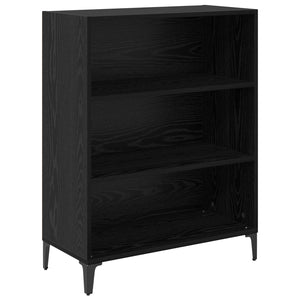 Highboard Μαύρη Οξυά 69,5 x 34 x 180 εκ. Επεξεργασμένο ξύλο - Pakobazaar