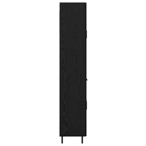 Highboard 2 τμχ. Μαύρη Οξυά 69,5 x 34 x 180 εκ.