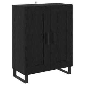 Highboard 2 τμχ. Μαύρη Οξυά 69,5 x 34 x 180 εκ.