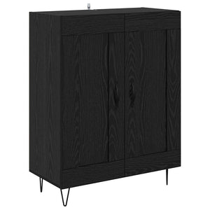 Highboard 2 τμχ. Μαύρη Οξυά 69,5 x 34 x 180 εκ.