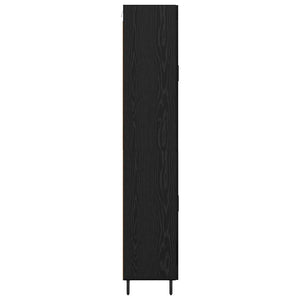 Highboard 2 τμχ. Μαύρη Οξυά 69,5 x 34 x 180 εκ.