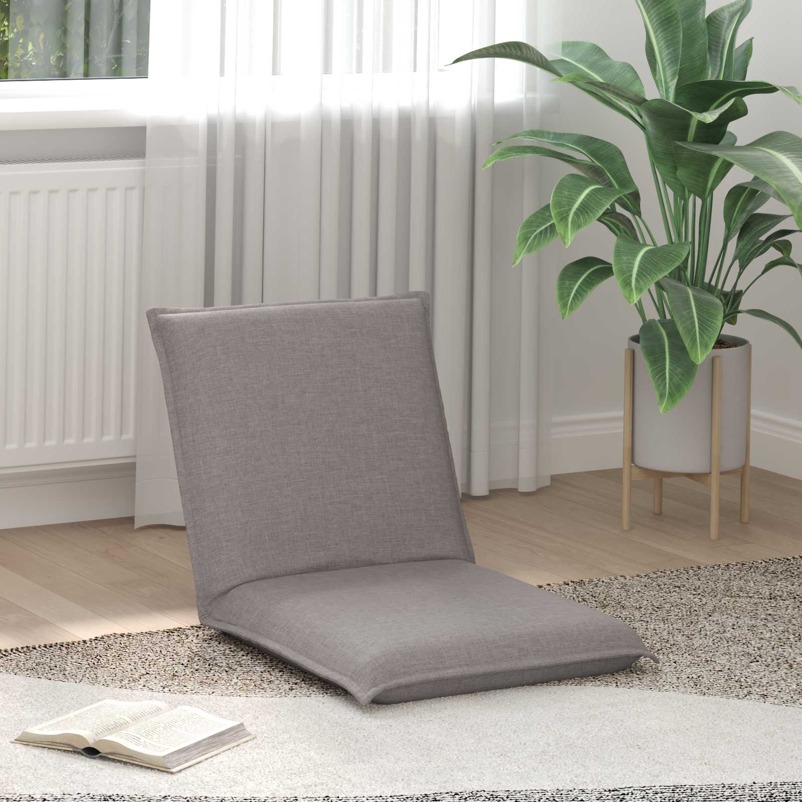 Καρέκλα Δαπέδου Taupe 54 x 64 x 59 εκ. ύφασμα - Pakobazaar