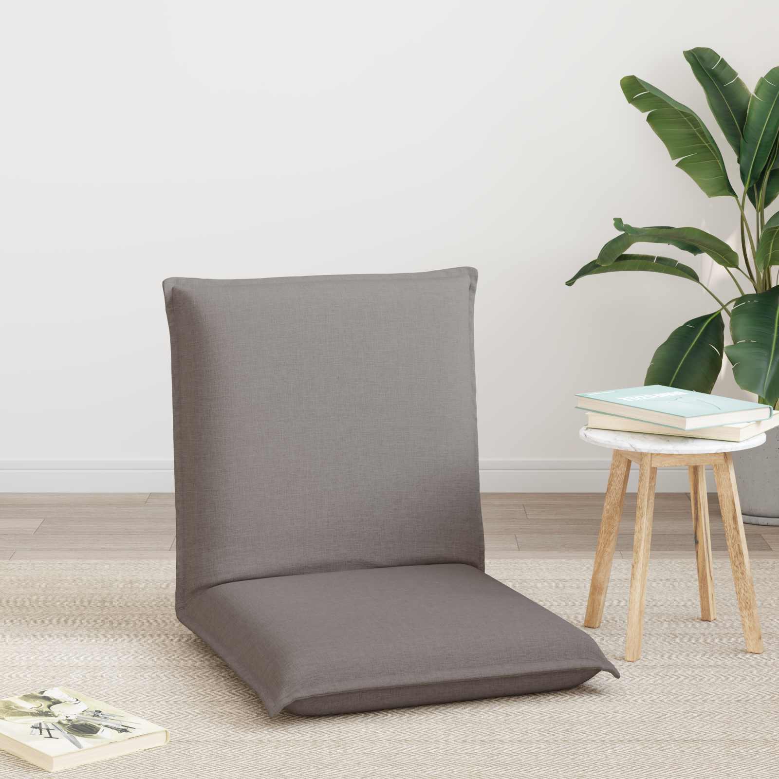 Καρέκλα Δαπέδου Taupe 54 x 64 x 59 εκ. ύφασμα - Pakobazaar