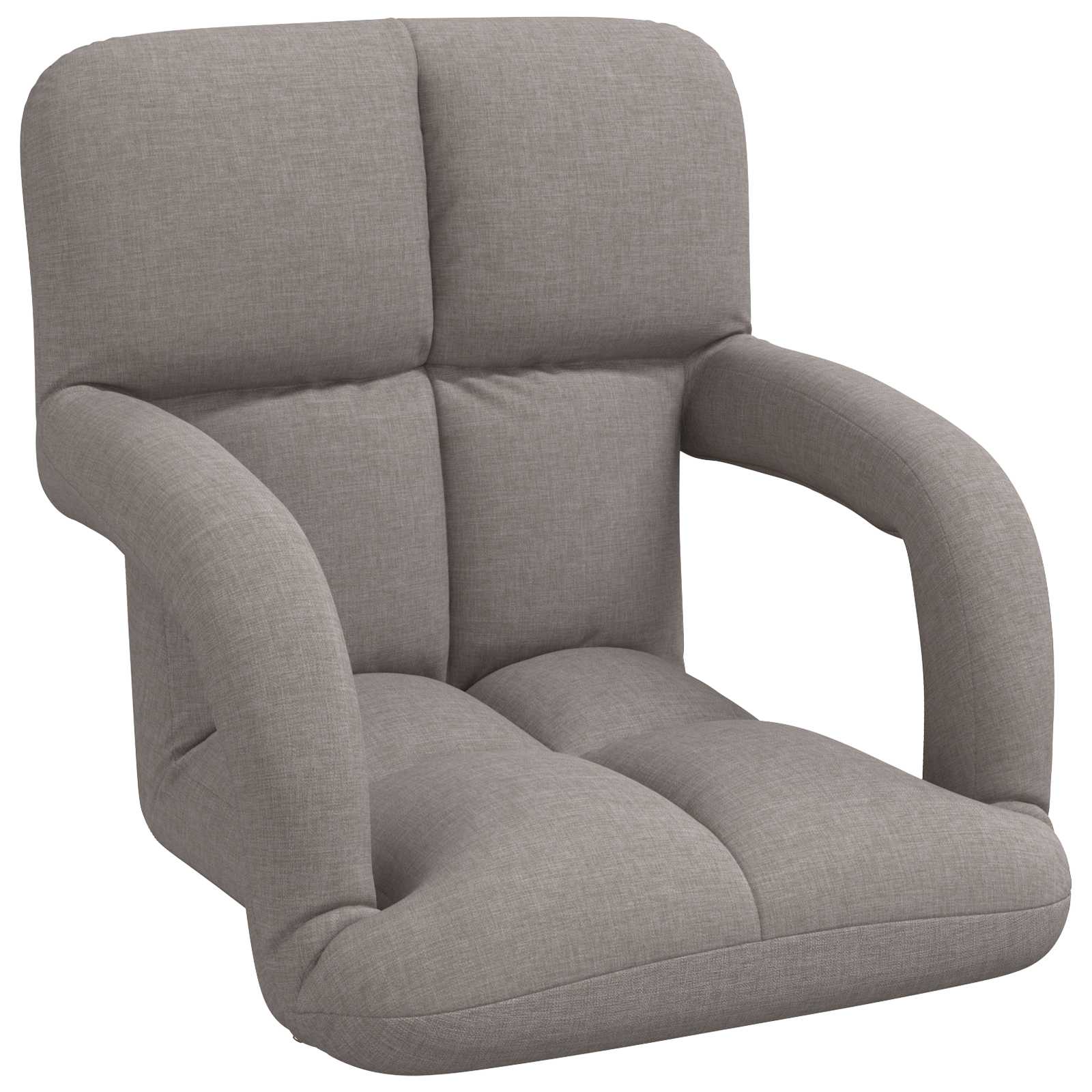 Ρυθμιζόμενη Πολυθρόνα Δαπέδου Taupe 58 x 62 x 58 εκ Ύφασμα - Pakobazaar