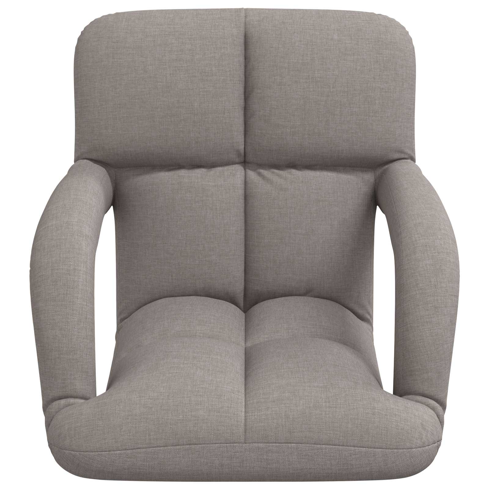 Ρυθμιζόμενη Πολυθρόνα Δαπέδου Taupe 58 x 62 x 58 εκ Ύφασμα - Pakobazaar
