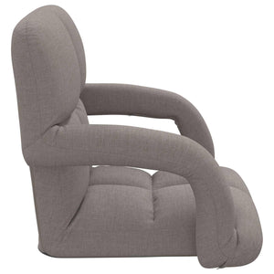 Ρυθμιζόμενη Πολυθρόνα Δαπέδου Taupe 58 x 62 x 58 εκ Ύφασμα - Pakobazaar