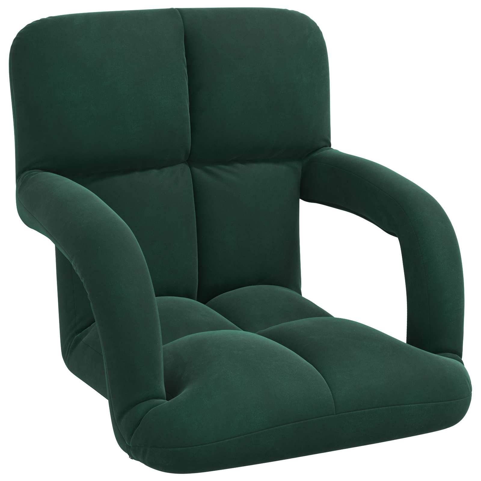 Καρέκλα Δαπέδου Σκούρο Πράσινο 58 x 62 x 58 εκ Βελούδο - Pakobazaar