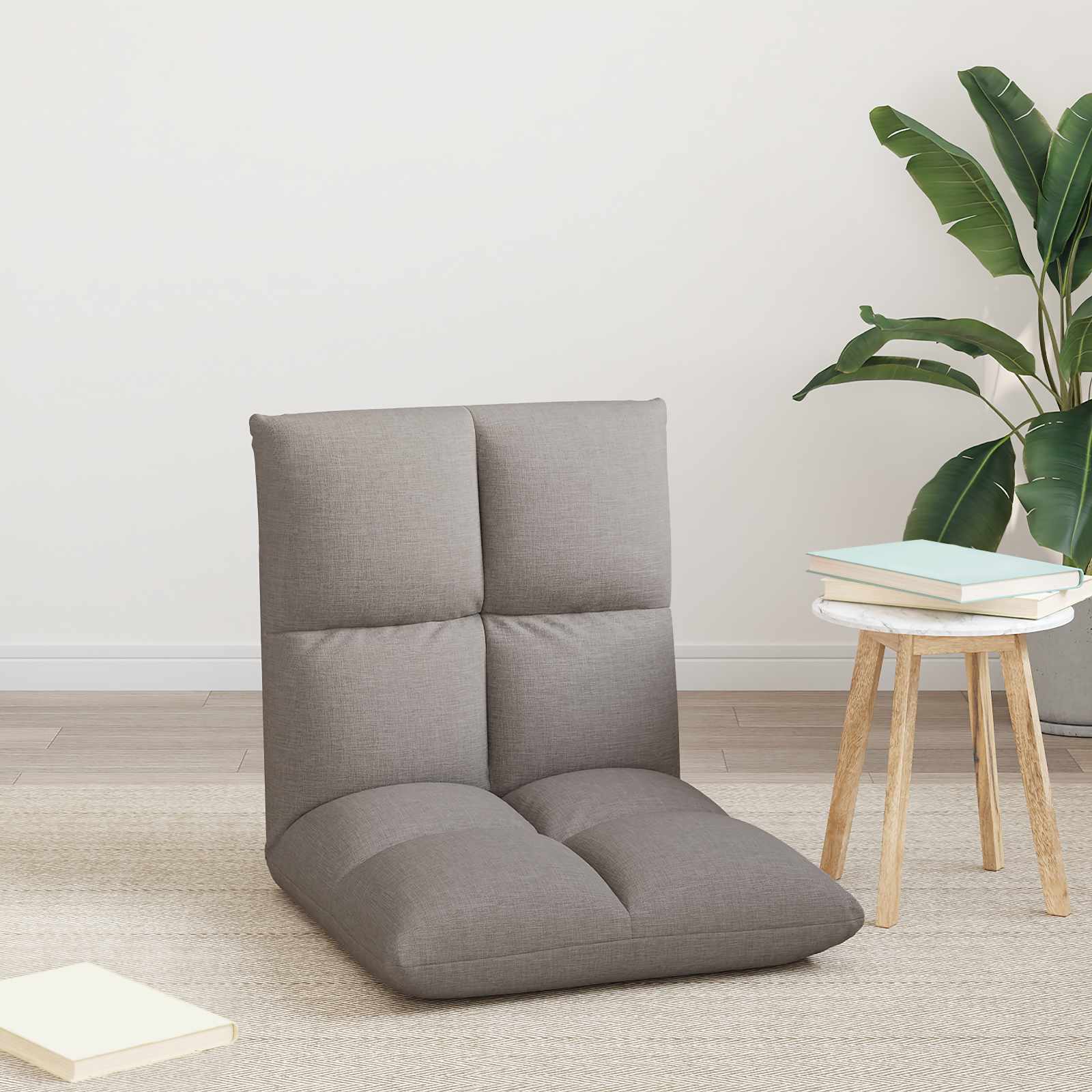 Καρέκλα Δαπέδου Taupe 50 x 61 x 57 εκ ύφασμα - Pakobazaar