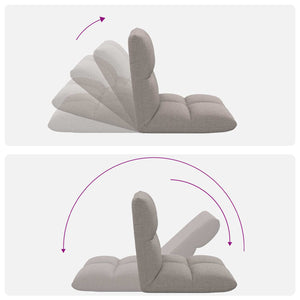 Καρέκλα Δαπέδου Taupe 50 x 61 x 57 εκ ύφασμα - Pakobazaar