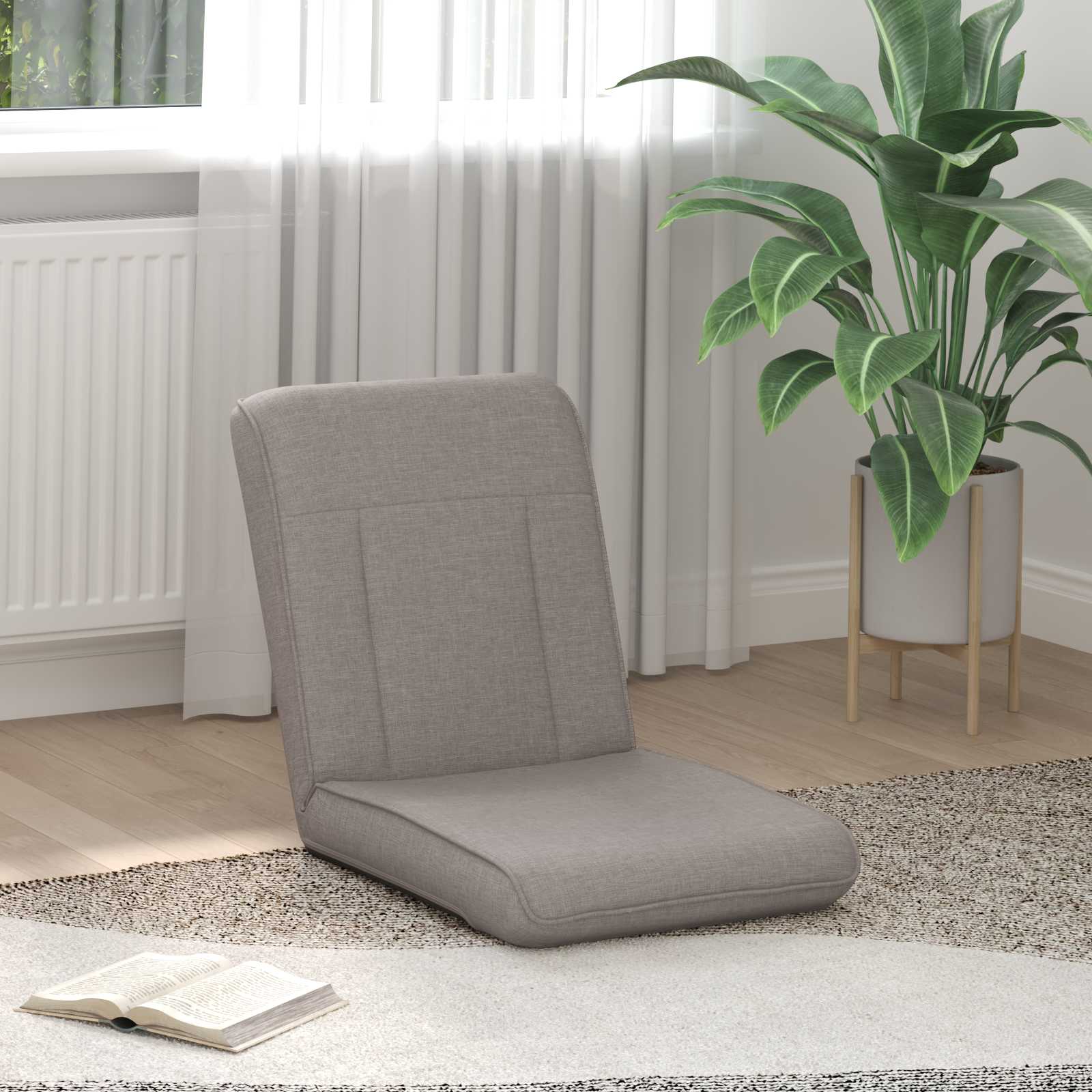 Καρέκλα Δαπέδου Taupe 50 x 73 x 60 εκ ύφασμα - Pakobazaar