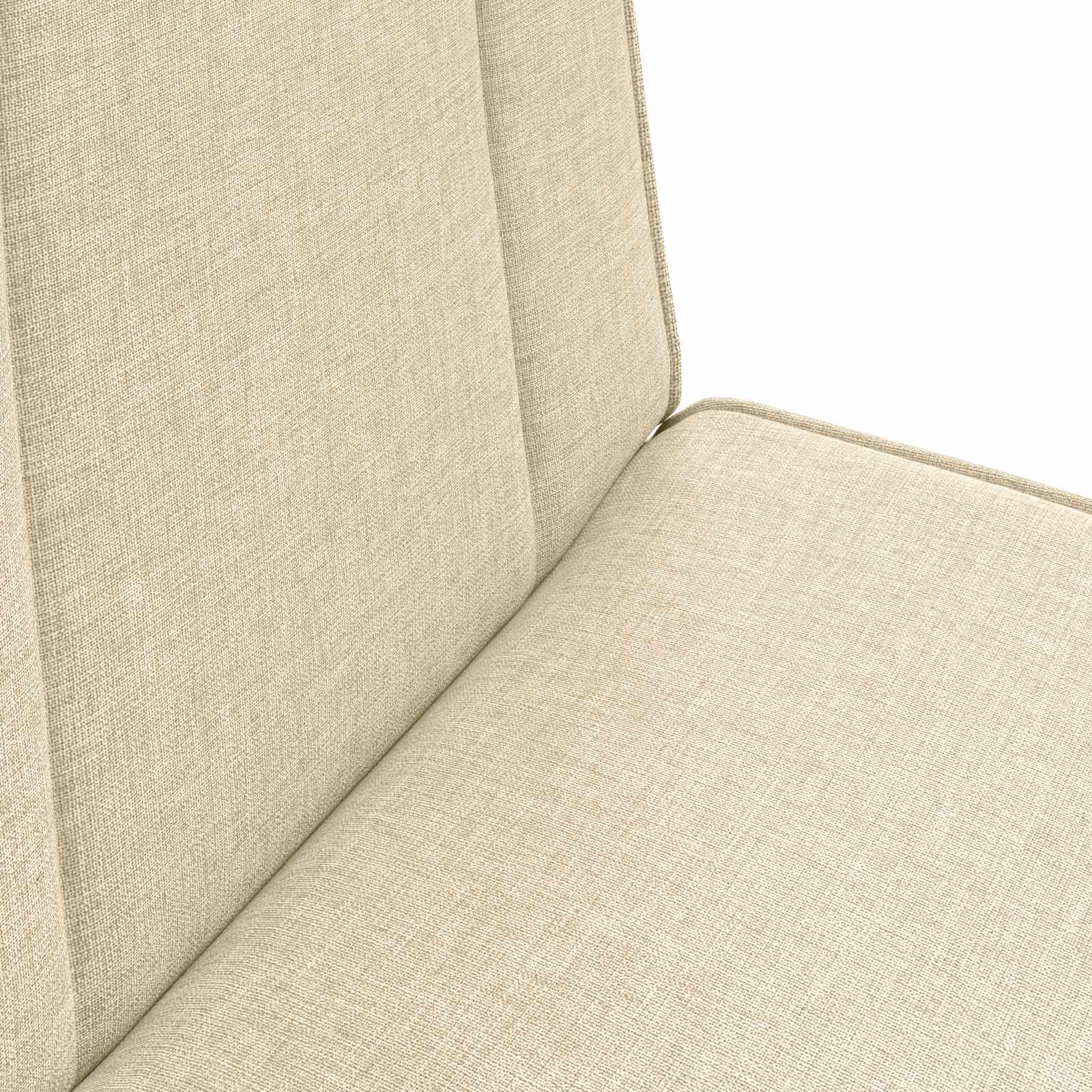 Καρέκλα Δαπέδου Κρεμ 50 x 73 x 60 εκ ύφασμα - Pakobazaar