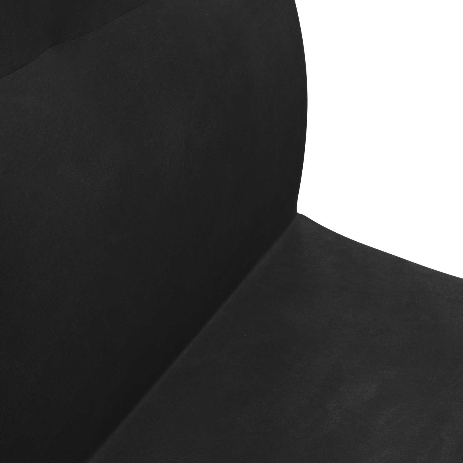 Καρέκλα Δαπέδου Μαύρο 46 x 50 x 61 εκ. Βελούδο - Pakobazaar