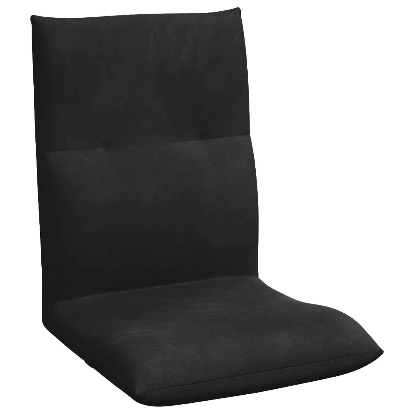 Καρέκλα Δαπέδου Μαύρο 46 x 50 x 61 εκ. Βελούδο - Pakobazaar