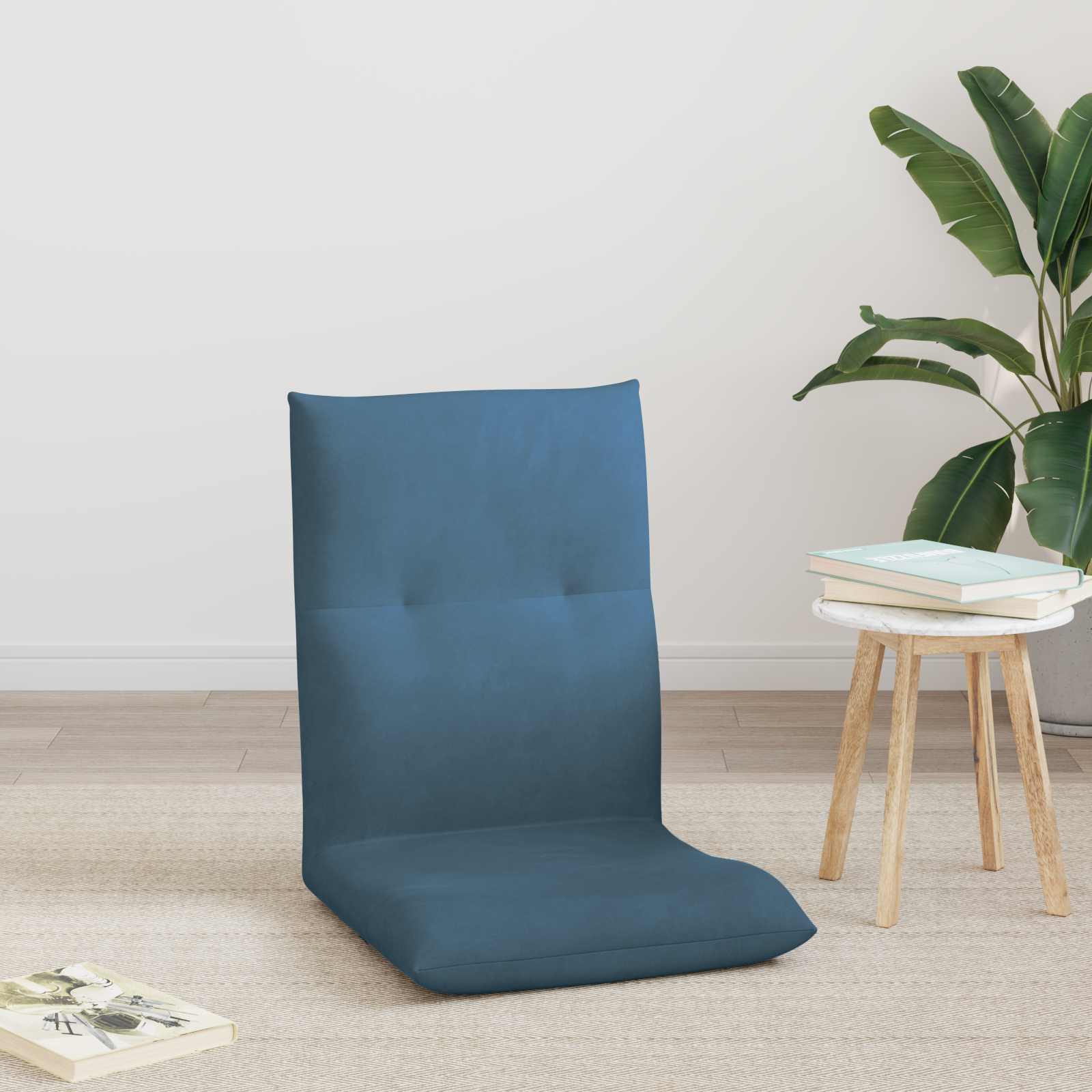 Καρέκλα Δαπέδου Μπλε 46 x 50 x 61 εκ. Βελούδο - Pakobazaar