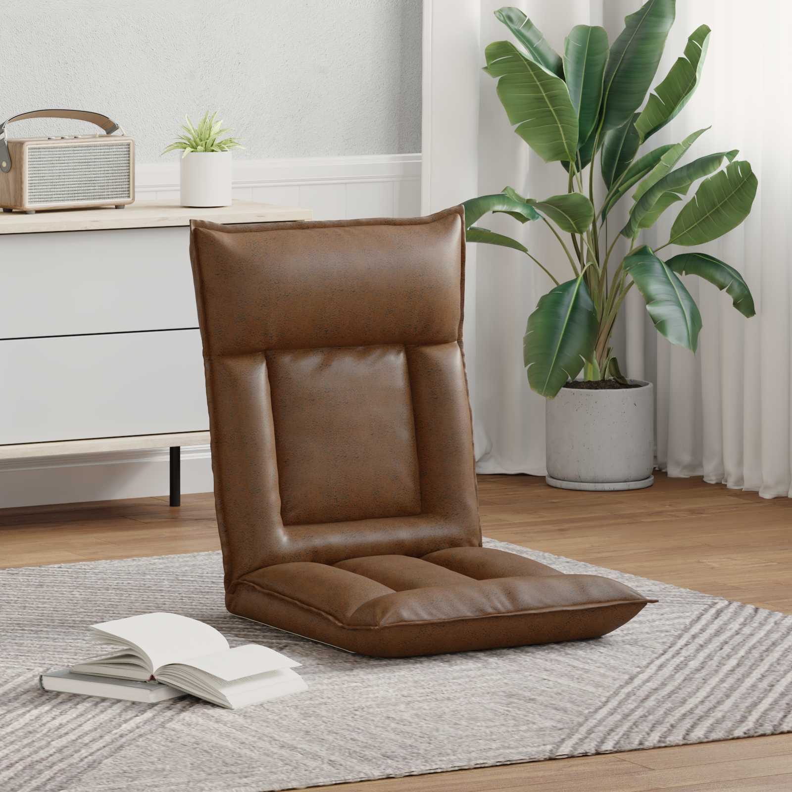 Καρέκλα Δαπέδου Καφέ 55 x 61 x 70 εκ ύφασμα - Pakobazaar