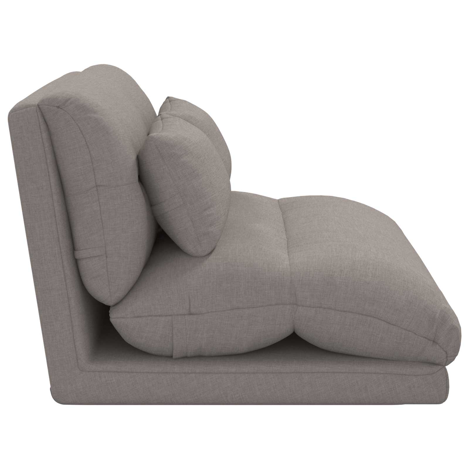 Καρέκλα Δαπέδου Taupe 110 x 82 x 55 εκ ύφασμα - Pakobazaar