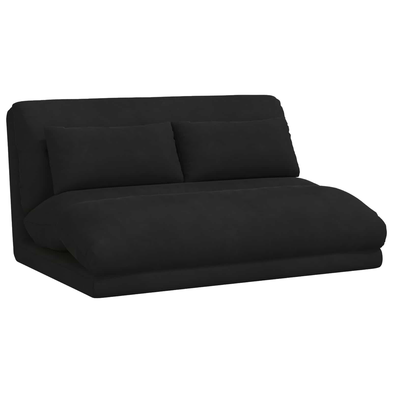 Καρέκλα Δαπέδου Μαύρο 110 x 82 x 55 εκ Βελούδο - Pakobazaar