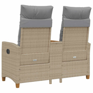 Ρυθμιζόμενος Πάγκος με Τραπέζι 2 -Seater 126 x 65 x 112 εκ.