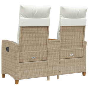 Ρυθμιζόμενος Πάγκος με Τραπέζι 2 -Seater 126 x 65 x 112 εκ.