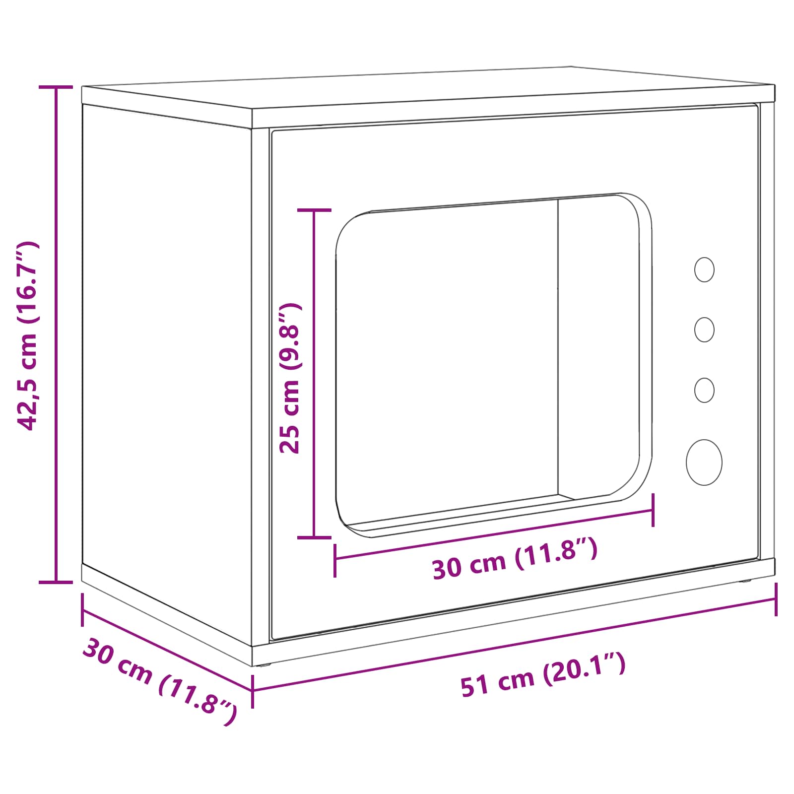 Σπίτι Γάτας Καρυδιά Χειροποίητης Εργασίας 51 x 30 x 42,5 εκ - Pakobazaar