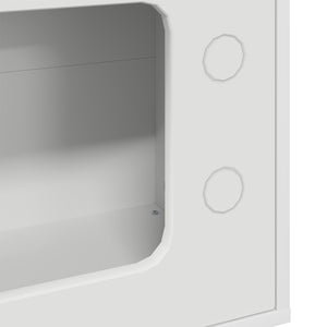 Σπίτι Γάτας Λευκό 51 x 30 x 52 εκ. Επεξεργασμένο Ξύλο