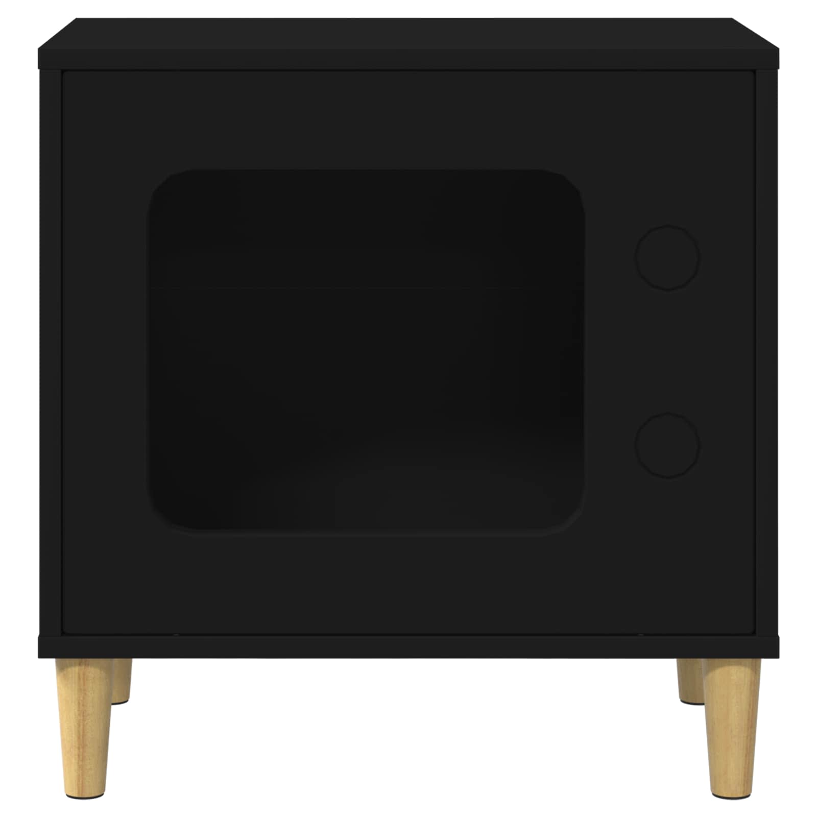 Σπίτι Γάτας Μαύρο 51 x 30 x 52 εκ. Επεξεργασμένο ξύλο