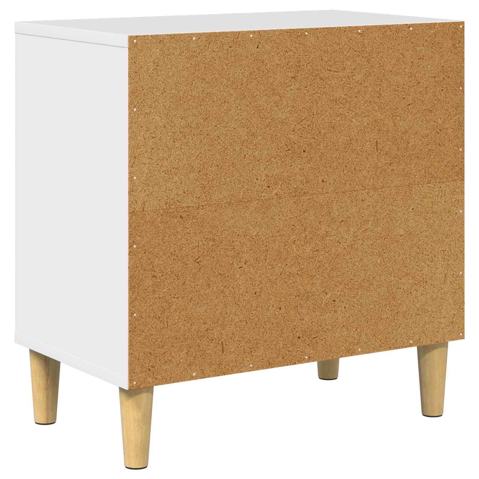 Σπίτι Γάτας Λαμπερό Λευκό 51 x 30 x 52 εκ. Επεξεργασμένο ξύλο