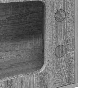 Σπίτι Γάτας Γκρι Sonoma 51 x 30 x 52 εκ. Επεξεργασμένο Ξύλο