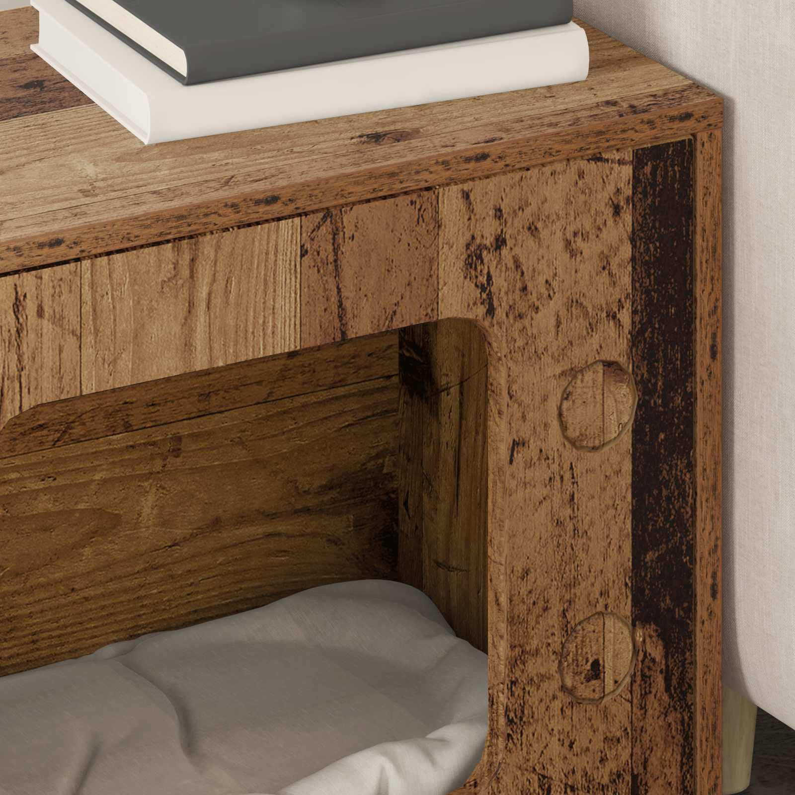 Σπίτι Γάτας Παλιό ξύλο 51 x 30 x 52 εκ. Επεξεργασμένο ξύλο