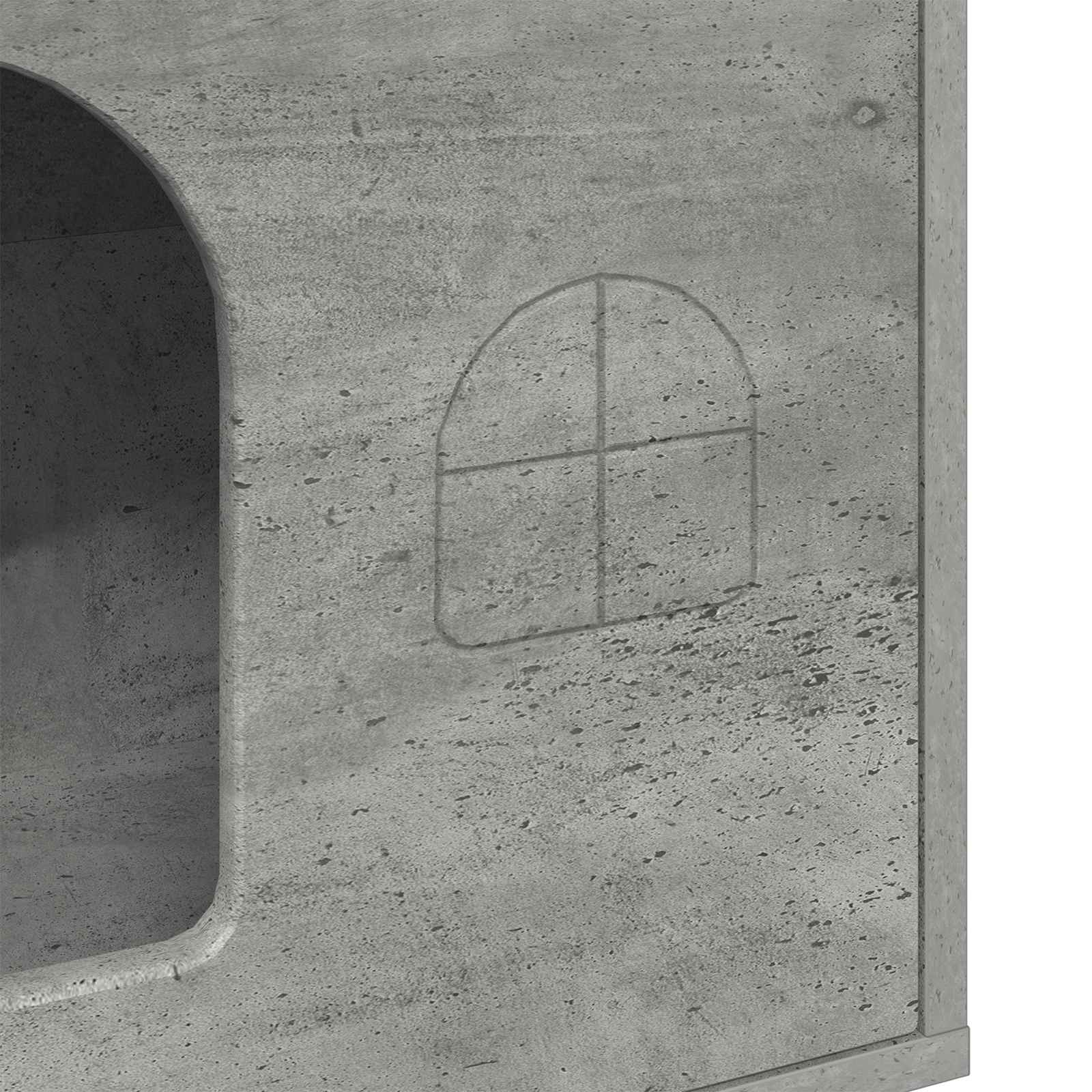 Σπίτι Γάτας Σκυρόδεμα 51 x 30 x 52 εκ. Επεξεργασμένο ξύλο - Pakobazaar