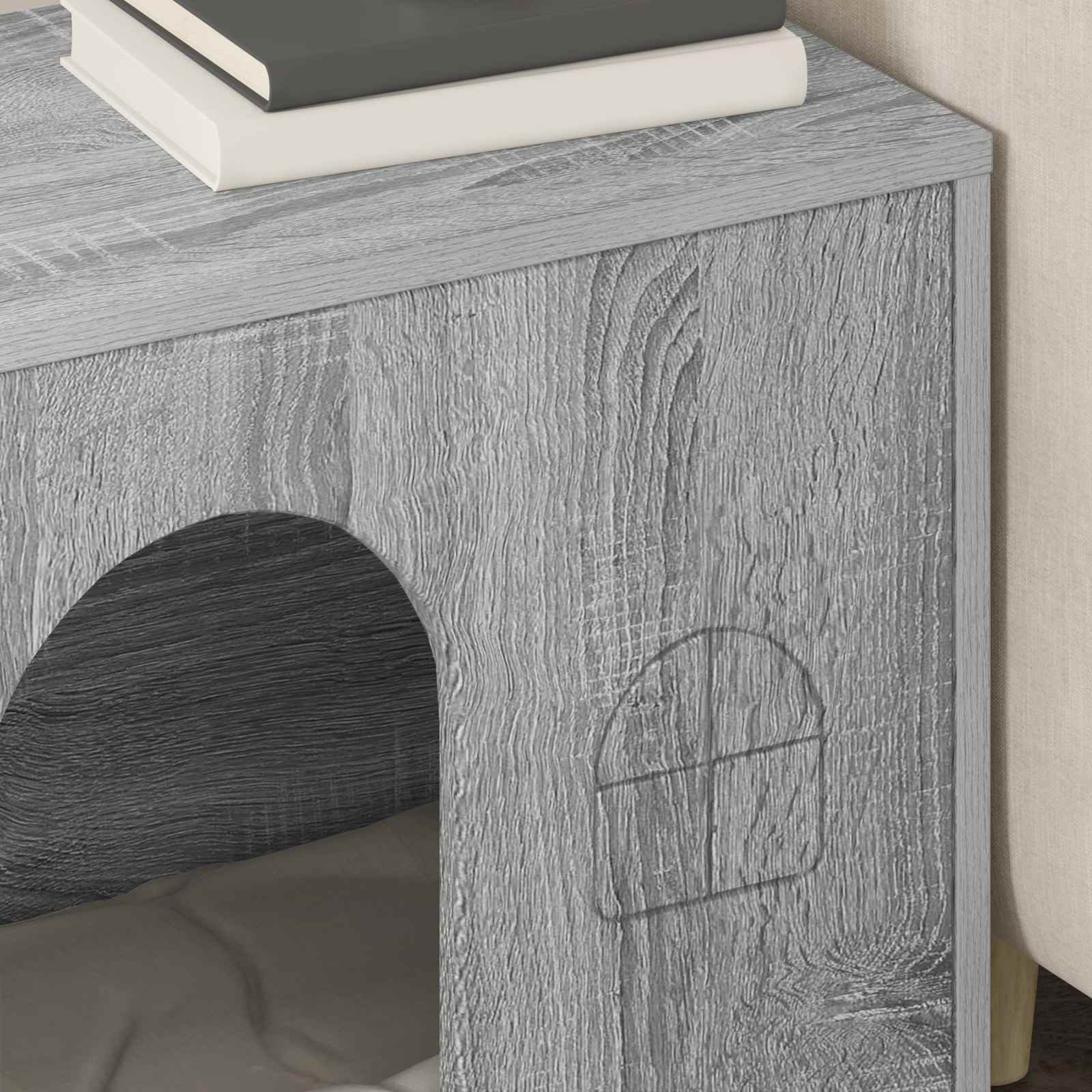 Σπίτι Γάτας Γκρίζο Σονομα 51 x 30 x 52 εκ. Επεξεργασμένο ξύλο