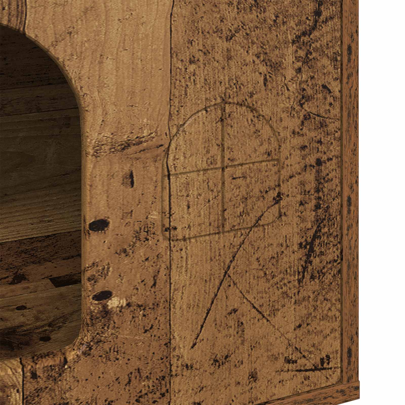 Σπίτι Γάτας Παλιό ξύλο 51 x 30 x 52 εκ. Επεξεργασμένο ξύλο
