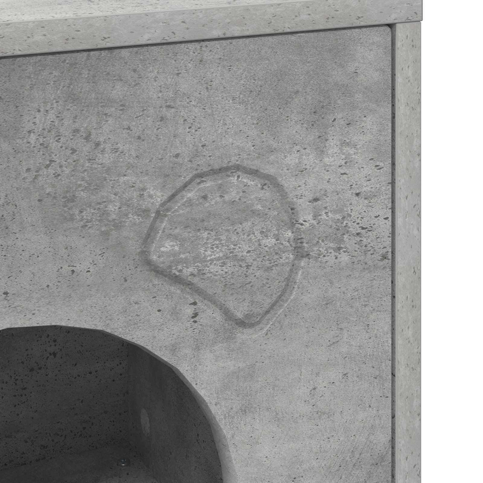 Σπίτι Γάτας Σκυρόδεμα 42,5 x 40 x 53 εκ Επεξεργασμένο ξύλο