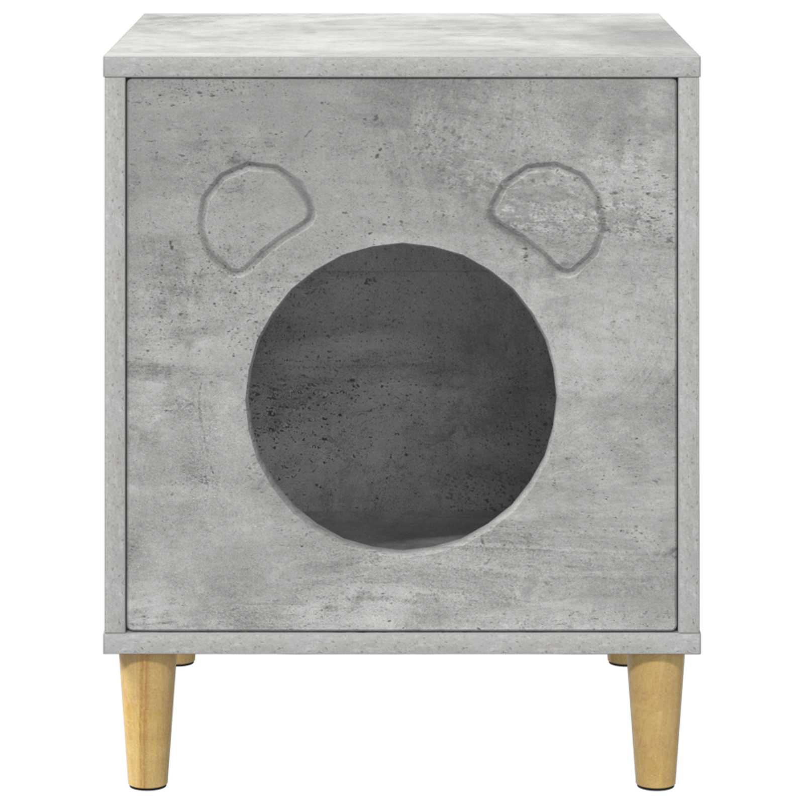 Σπίτι Γάτας Σκυρόδεμα 42,5 x 40 x 53 εκ Επεξεργασμένο ξύλο