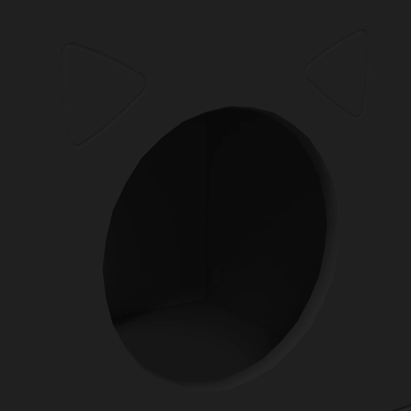 Σπίτι Γάτας Μαύρο 72 x 42.5 x 70 εκ. Επεξεργασμένο ξύλο