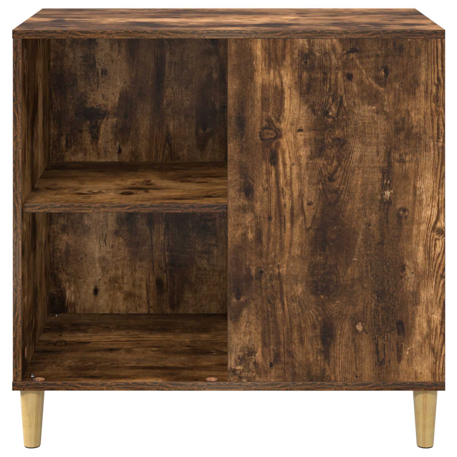 Σπίτι Γάτας Καπνιστό Δρύς 72 x 42.5 x 70 εκ. Επεξεργασμένο ξύλο