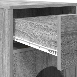 Σπίτι Γάτας Γκρι Sonoma 72 x 42,5 x 70 εκ. Επεξεργασμένο Ξύλο