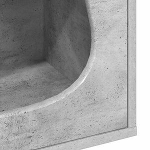 Σπίτι Γάτας Σκυρόδεμα 42,5 x 40 x 53,5 εκ Επεξεργασμένο Ξύλο