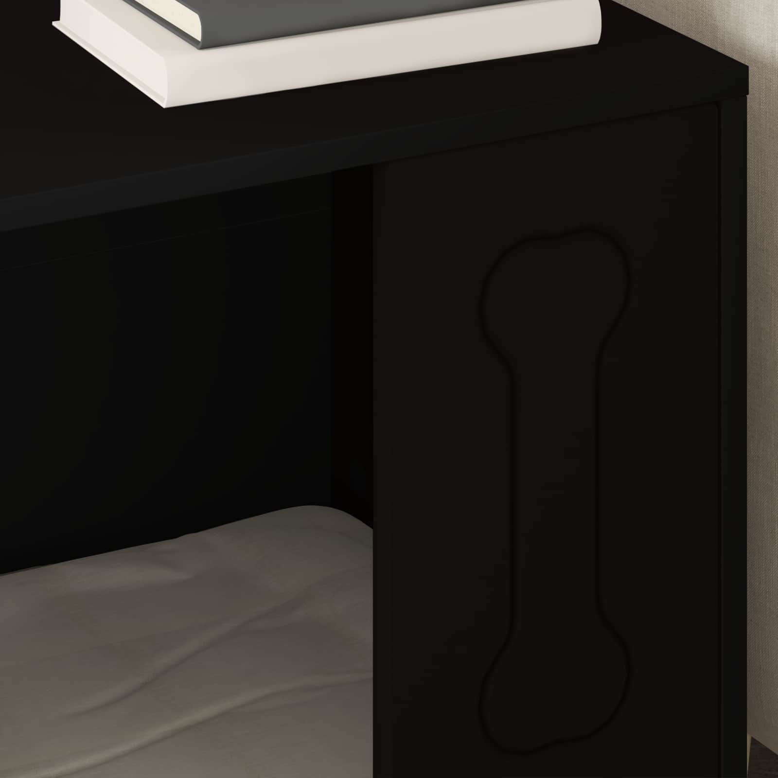 Σπίτι Σκύλου Μαύρο 44 x 42 x 49 εκ. Επεξεργασμένο ξύλο