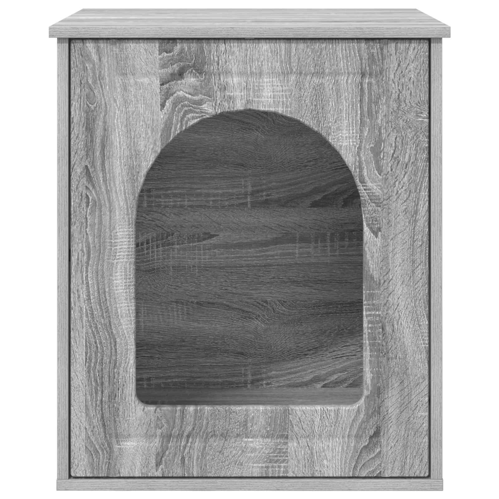 Σπίτι Γάτας Γκρίζο Σονομα 53 x 52 x 62 εκ Επεξεργασμένο ξύλο