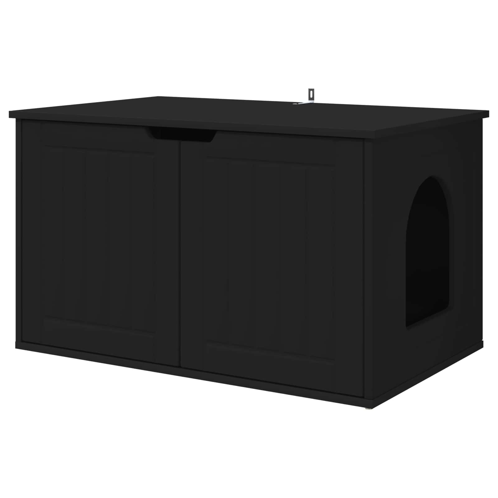 Σπίτι Γάτας Μαύρο 85 x 55 x 50,5 εκ Επεξεργασμένο ξύλο - Pakobazaar