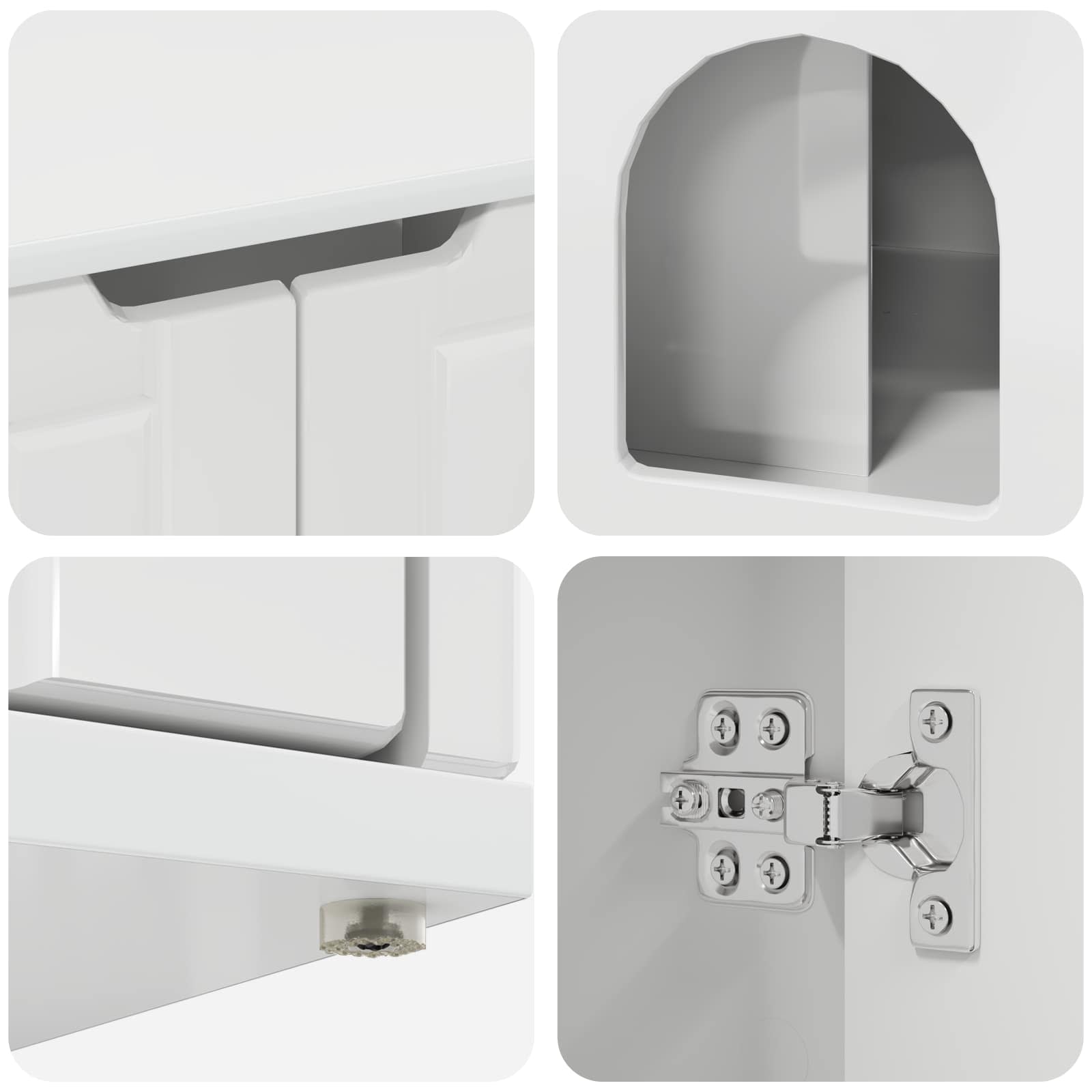 Σπίτι Γάτας Λαμπερό Λευκό 85 x 55 x 50,5 εκ Επεξεργασμένο ξύλο - Pakobazaar