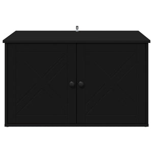 Σπίτι Γάτας Μαύρο 85 x 55 x 50,5 εκ Επεξεργασμένο Ξύλο