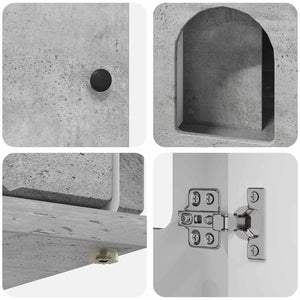 Σπίτι Γάτας Σκυρόδεμα 85 x 55 x 50,5 εκ Επεξεργασμένο Ξύλο