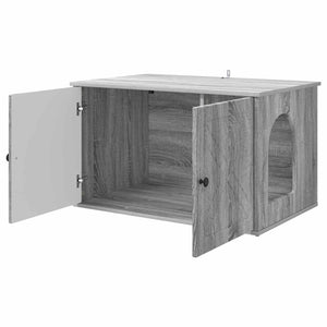 Σπίτι Γάτας Γκρι Sonoma 85 x 55 x 50,5 εκ Επεξεργασμένο Ξύλο