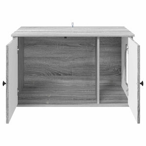 Σπίτι Γάτας Γκρι Sonoma 85 x 55 x 50,5 εκ Επεξεργασμένο Ξύλο