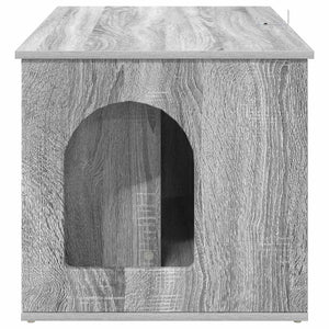Σπίτι Γάτας Γκρι Sonoma 85 x 55 x 50,5 εκ Επεξεργασμένο Ξύλο