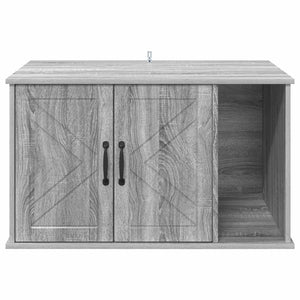 Σπίτι Γάτας Γκρι Sonoma 85 x 55 x 50,5 εκ Επεξεργασμένο Ξύλο